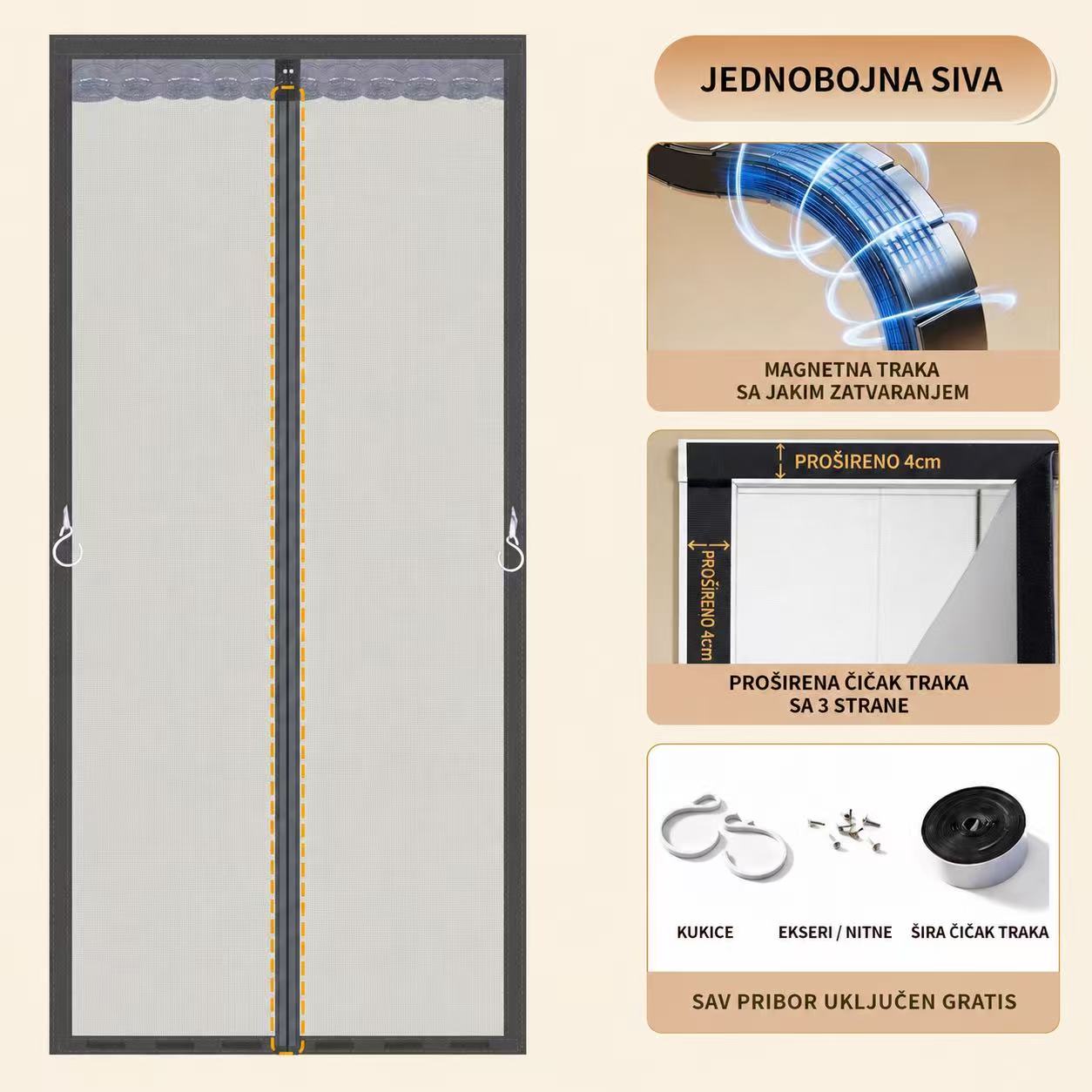 MAGNETNA MREŽA ZA VRATA